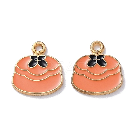 Alloy Enamel Pendants ENAM-O001-11T-G-1