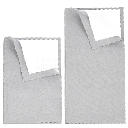 2Pcs 2 Style 4 Layers Silver Polishing Cloth TOOL-BBC0001-04A-1