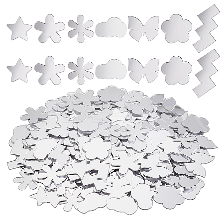 210 7 Styles Self Adhesive Acrylic Cabochons DIY-PH0023-16A-1