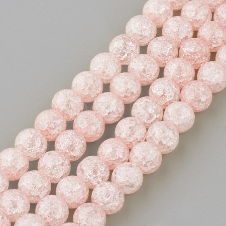 Synthetic Crackle Quartz Beads Strands X-GLAA-S134-6mm-01-1