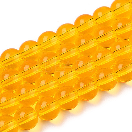 Transparent Glass Beads Strands GLAA-T032-T6mm-11-1
