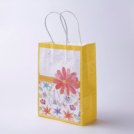kraft Paper Bags Gift Shopping Bags CARB-E002-L-D02-1