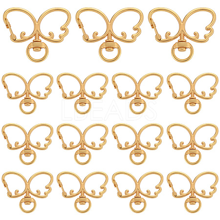 20Pcs Alloy Swivel Clasps FIND-SC0017-28G-1