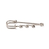 Iron Brooch Findings KK-Q491-N-1