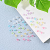 Transparent Acrylic Beads TACR-YW0001-4MM-01-7