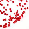 Frosted Opaque 8/0 Glass Seed Beads SEED-R029-3mm-A08-1
