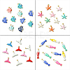 10Pcs 304 Stainless Steel Enamel Charms STAS-YW0003-25A-2
