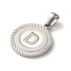 304 Stainless Steel Pendants STAS-I204-D-P-2