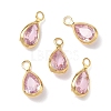Brass with Cubic Zirconia Pendants KK-Z136-16G-02-1