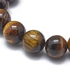 Natural Tiger Eye Bead Stretch Bracelets X-BJEW-K212-A-028-3