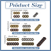 240Pcs 12 Styles Tibetan Style Alloy Spacer Bars FIND-PH0025-52-2