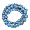 Synthetic Turquoise and Sea Shell Assembled Graduated Beads Strands GG-CBA2AE1-A07-E-5