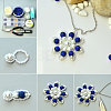 10mm Disco Ball Clay Beads Sapphire Pave Rhinestones Spacer Round Beads RB-PH0003-10mm-10-5