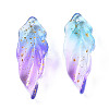 Two Tone Spray Painted Glass Pendants X-GLAA-N035-017-G01-2