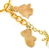 Christmas Woven Glass Keychains KEYC-MZ00017-02-4