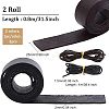 2Pcs 2 Colors Flat Leather Jewelry Cords WL-OC0001-03-2
