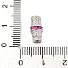 925 Sterling Silver Micro Pave Cubic Zirconia Screw Clasps STER-U005-03P-03-3