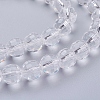 Transparent Glass Bead Strands GLAA-R095-8mm-15-3