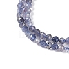 Natural Iolite Beads Strands LS-G-N342-32-4