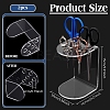 6-Hole Acrylic Scissors Organizer Holder Rack ODIS-WH0329-98-2