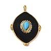304 Stainless Steel Enamel Pendants LS-SA-CBAFCBF-03G-1
