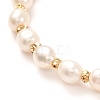 Natural Pearl Beaded Bracelets for Girl Women Gift X-BJEW-JB06821-4