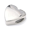 Heart Brass Slide Charms KK-P349-18B-P-2