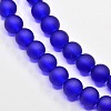 Baking Paint Transparent Glass Bead Strands GLAA-S031-6mm-09-3