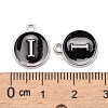 Platinum Plated Alloy Charms LS-ENAM-S118-02I-P-3