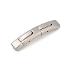 304 Stainless Steel Snap Lock Clasps STAS-U055-02D-P-1