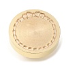 Golden Plated Wax Seal Brass Stamp Head AJEW-C031-01E-2