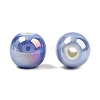 Glazed Porcelain Round Beads PORC-S490-8mm-09-3