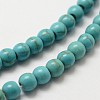 Synthetic Howlite Bead Strand X-G-P228-04-4mm-3