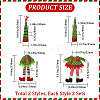4 Sets 2 Style Christmas Wine Bottle Cover Pleuche Decoration AJEW-GF0007-18-2