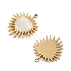304 Stainless Steel Pendants STAS-P380-75G-01-2