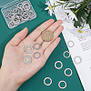 Unicraftale 40Pcs 2 Style 304 Stainless Steel Linking Rings STAS-UN0022-16P-2