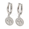 Rack Plating Brass Hoop Earrings EJEW-B062-41P-1