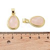 Natural Rose Quartz Pendants G-M405-05G-02-2