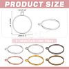 60Pcs 6 Colors Zinc Alloy Ring Tray Settings FIND-WR0012-06-2