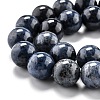 Natural Dumortierite Quartz Beads Strands G-O199-07E-3