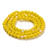Opaque Solid Color Imitation Jade Glass Beads Strands GLAA-F029-P4mm-D05-2