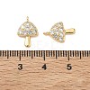 SHEGRACE Brass Micro Pave Cubic Zirconia Pendants XGRQ3D809-503G-3