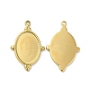 Ion Plating(IP) 304 Stainless Steel Pendant Cabochon Settings STAS-L020-036G-1