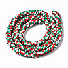 Handmade Polymer Clay Beads Strands CLAY-N008-010-H24-3