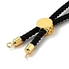 Half Finished Twisted Milan Rope Slider Bracelets FIND-G032-01G-06-4