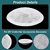 Imitation Hemp Round Fascinator Hat Base for Millinery AJEW-WH0472-45A-04-4