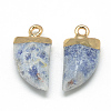 Natural & Synthetic Mixed Stone Pointed Pendants G-Q966-13-3