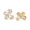 Brass Micro Pave Cubic Zirconia Pendants KK-H078-26G-2
