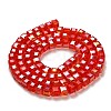 Electroplate Glass Beads Strands LS-EGLA-R030-6x6mm-01-3