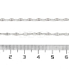 Non-Tarnish 304 Stainless Steel Dapped Chain Necklace for Men Women NJEW-E076-02P-2